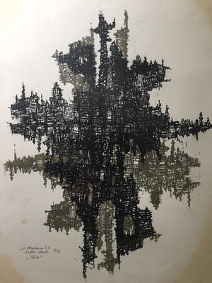 Jaap Kraanen - Stad - Lithografie, Ingelijst kopen? Bied vanaf 55!