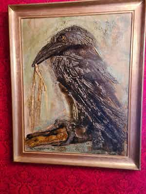 Alfons Van Meirvenne - Raaf op tak verkocht voor € 120!