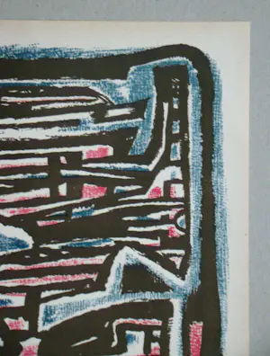 Alfred Manessier - Formes et Transparance - 1953 - Originele lithografie gesigneerd kaufen? Bieten Sie von 70!