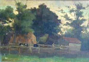 Herman Wolbers - C5109-1, Koeien bij de boerderij verkocht voor € 150!