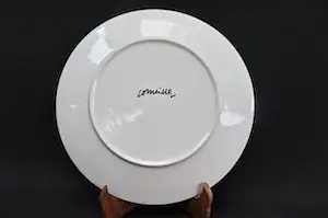 Corneille - Kunstbord met drie schaaltjes - op achterzijde gesigneerd kopen? Bied vanaf 1!