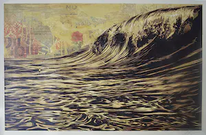 Shepard Fairey - DARK WAVE SIGNED OFFSET LITHOGRAPH kaufen? Bieten Sie von 1!