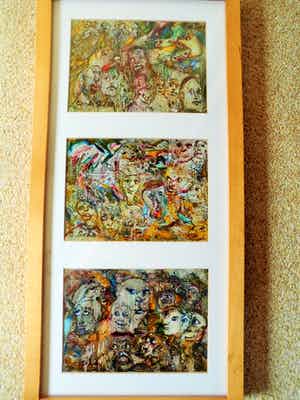 Carla Schot - Olieverf - Figuren (9-11-20} verkocht voor € 60!