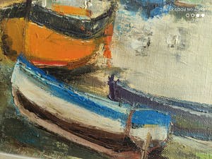 Albert De Deken - vissersbootjes in haven kopen? Bied vanaf 300!