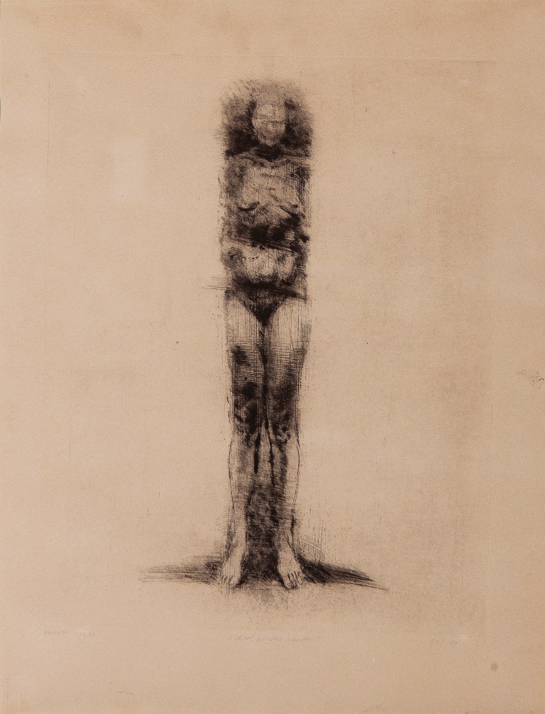 Geurt van Dijk - Idool zonder handen - Ets op papier - Gesigneerd l.o. - Oplage 50/100 kopen? Bied vanaf 10!