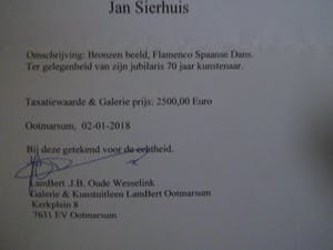 Jan Sierhuis - Jubileum uitgave!!! Incl. Taxatiewaarde (rapport) t.b.v. € 2.500,- kopen? Bied vanaf 975!