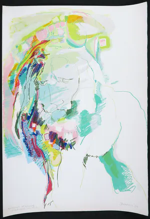 Marijke Boomsma - Zeefdruk, Philadelphia lion kopen? Bied vanaf 1!