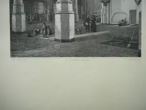 Adolf Carel Nunnink - Interieur oude Kerk Delft kopen? Bied vanaf 20!