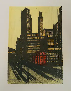 Bernard Buffet - New York II, 1965. Lithografie. kopen? Bied vanaf 25!