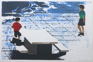 Koen Vermeule - Zeefdruk, Zonder titel - Ingelijst kopen? Bied vanaf 70!