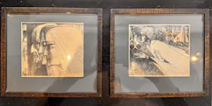 Jan Toorop - Litho Vrouw met Kruis - 1914 kopen? Bied vanaf 50!