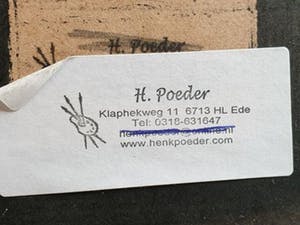 Henk Poeder - Drie kleine vogels in een winterse omgeving kopen? Bied vanaf 30!