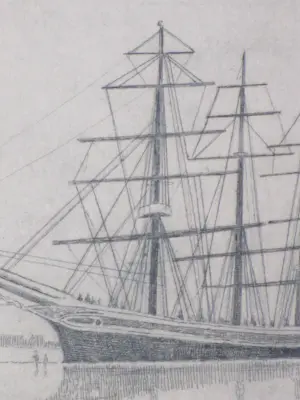 Poppe Damave - Cutty Sark Londen - Ets kopen? Bied vanaf 40!