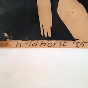 Hendrik van der Horst - houtsnede: Geluk op Japans rijstpapier - 25622 kopen? Bied vanaf 50!