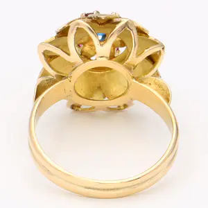 18 karaat Goud - Ring - 0.22 ct Robijn - Saffier kopen? Bied vanaf 325!