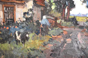 Ben Viegers - Boerin met een geit. kopen? Bied vanaf 650!