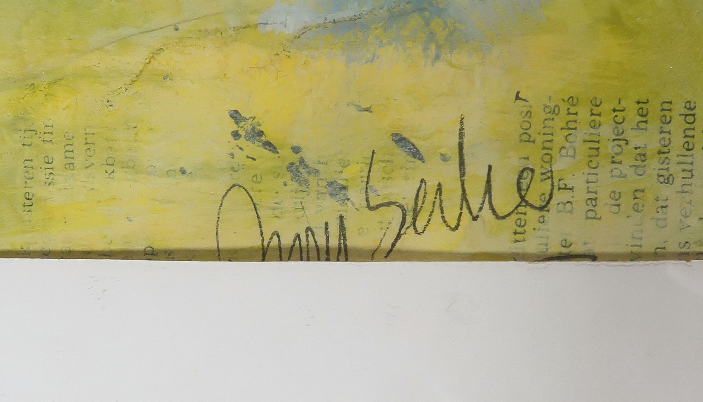 Anja Serlie - Acryl op papier, Zonder titel - Ingelijst kopen? Bied vanaf 50!