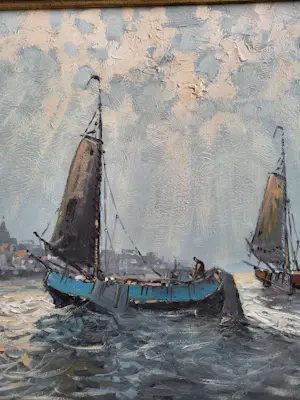 Willem Hendrik van Norden - Platbodems op IJsselmeer. kopen? Bied vanaf 145!