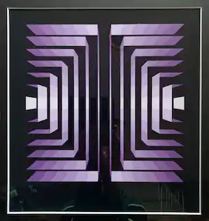 Jean Pierre Yvaral - Rayonette Violet, zeefdruk (mooi ingelijst) verkauft für € 190!