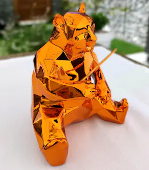 Richard Orlinski - PANDA SPIRIT (ORANGE EDITION) kopen? Bied vanaf 250!