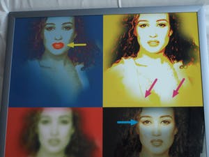 Niet of onleesbaar gesigneerd - Portret Katja Schuurman , “From Katja with Love” – ingelijst – 2011 kopen? Bied vanaf 1!