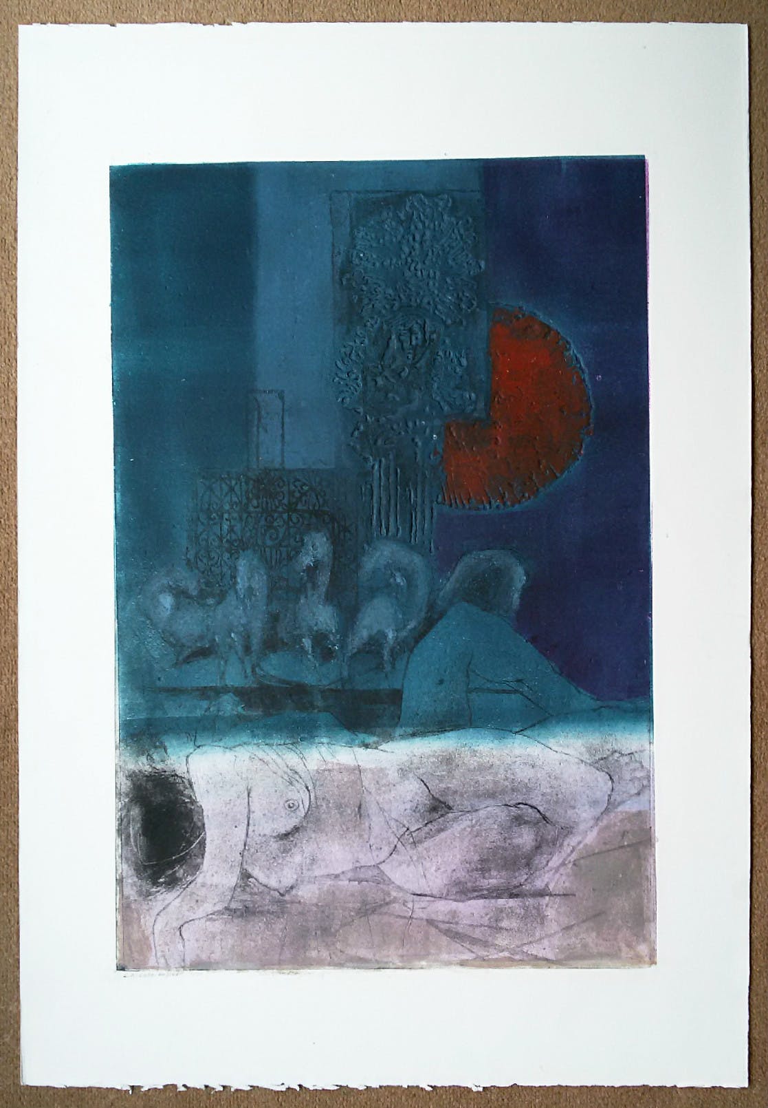 Ru van Rossem - La casa infiel, aquatint ets met reliëfdruk (eerste druk, groot) kopen? Bied vanaf 150!