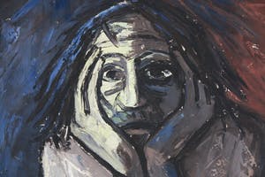 Berry Brugman - Olieverf op doek, Christus - Ingelijst kopen? Bied vanaf 100!