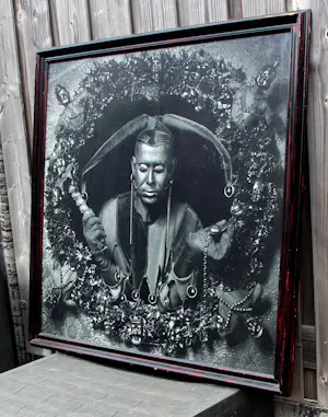 Erwin Olaf - C print(foto): 'Blacks' - 1990 (oplage slechts 3 stuks - nette lijst!) kopen? Bied vanaf 3450!