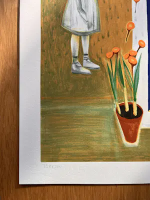 Hans Vandekerckhove - Kleurrijke, gesigneerde litho - niet ingelijst. kopen? Bied vanaf 85!