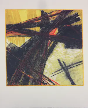 AcheterNicol Rodriguez - Etsen, Lot van 19 abstracte composities? Enchérissez de 150!