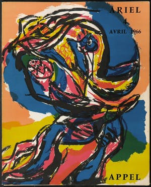 AcheterKarel Appel - Gesigneerde litho uit de uitgave Ariel 4 - Ingelijst? Enchérissez de 1!