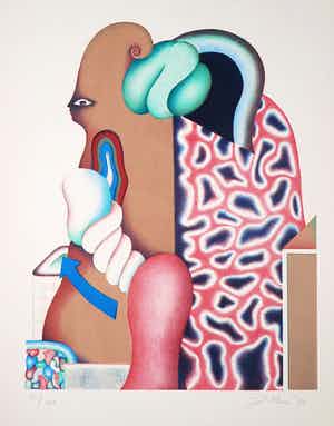 Jorg Reme - Litho, Zonder titel verkocht voor € 50!