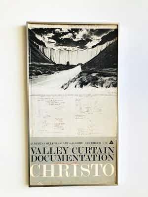 Christo - valley curtain documentation 1972 verkocht voor € 75!