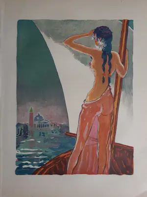 Kees van Dongen - houtgravure - Rose-Dans-Le-Calice Chez Le Roi Derbas kopen? Bied vanaf 50!