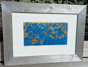Corneille - Jours Heureux au Village de Van Gogh, litho (mooi ingelijst) kopen? Bied vanaf 225!