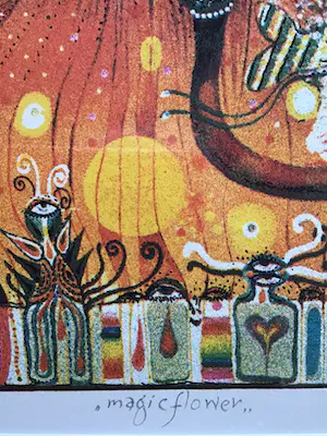 Ardy Struwer - Magic Flower, e.a. Gesigneerd en ingelijst kopen? Bied vanaf 35!