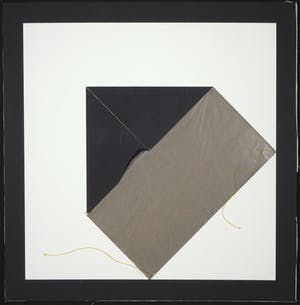Andre van Lier - Collage, Abstracte compositie kopen? Bied vanaf 10!