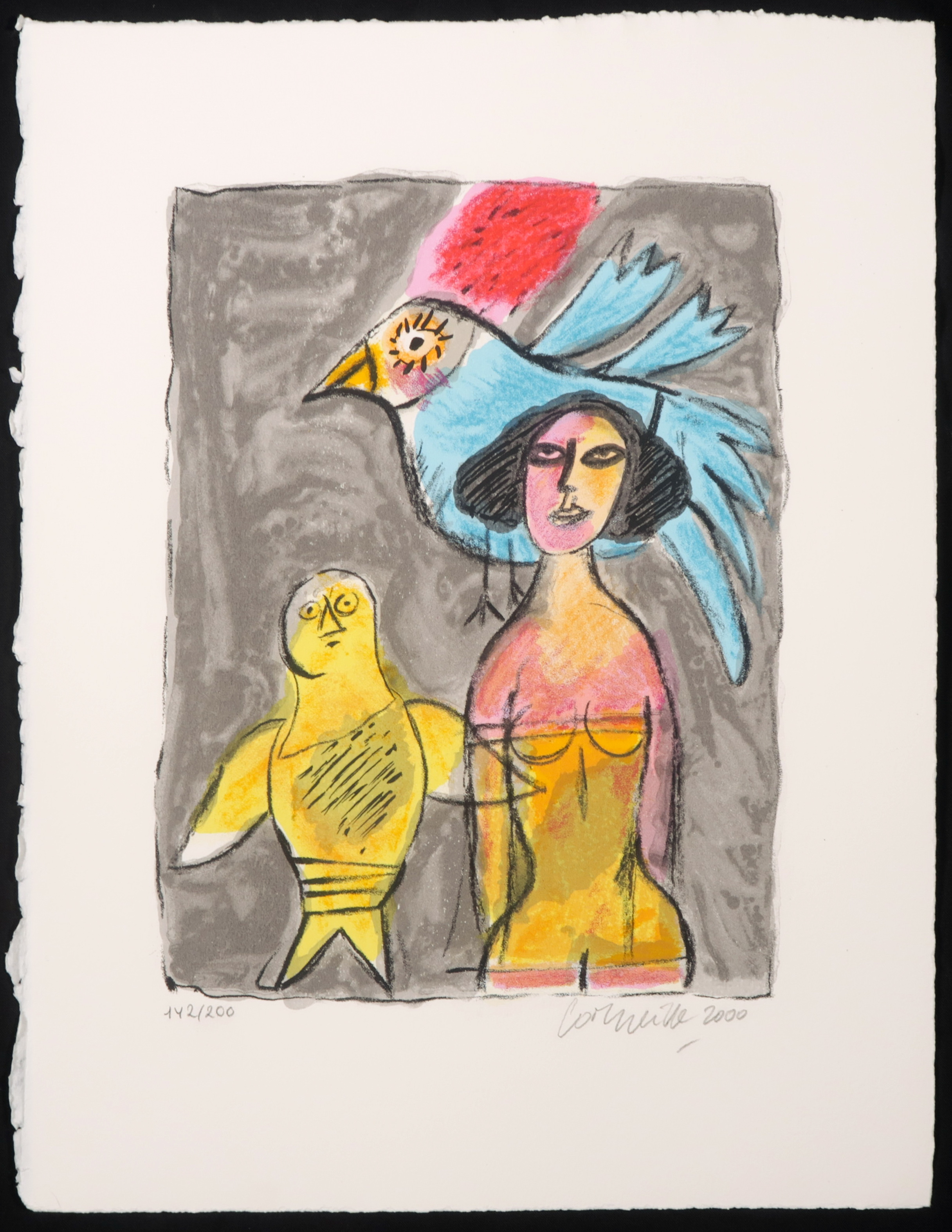 Corneille - Zeefdruk, La Chouette kopen? Bied vanaf 100!