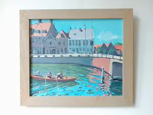 Sander van Walsum - Leidsevaart, voorjaar 2016. (Zicht op ''Het Schouwtje''.) kopen? Bied vanaf 100!