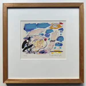 Kees Salentijn - handgesigneerde litho | 'Zonder titel' | (KEURIG INGELIJST) kopen? Bied vanaf 1!