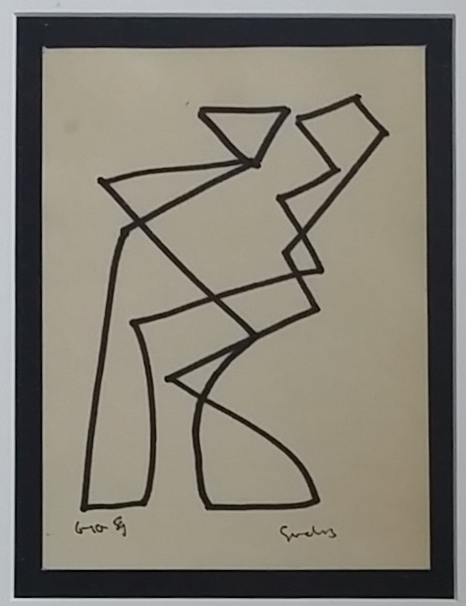 Siep van den Berg - Tango dansen - inkt op papier kopen? Bied vanaf 150!