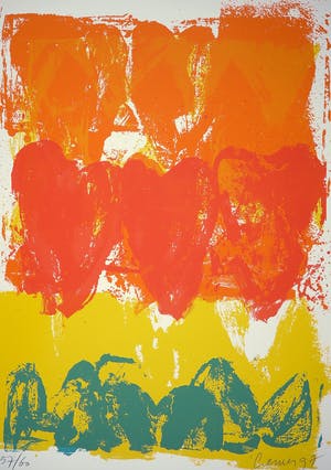 Jan Cremer - Zeefdruk, Tulipfield kopen? Bied vanaf 200!