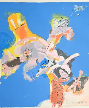 Corneille - Grafiek - handgesigneerd - ingelijst - 1986 kaufen? Bieten Sie von 1!