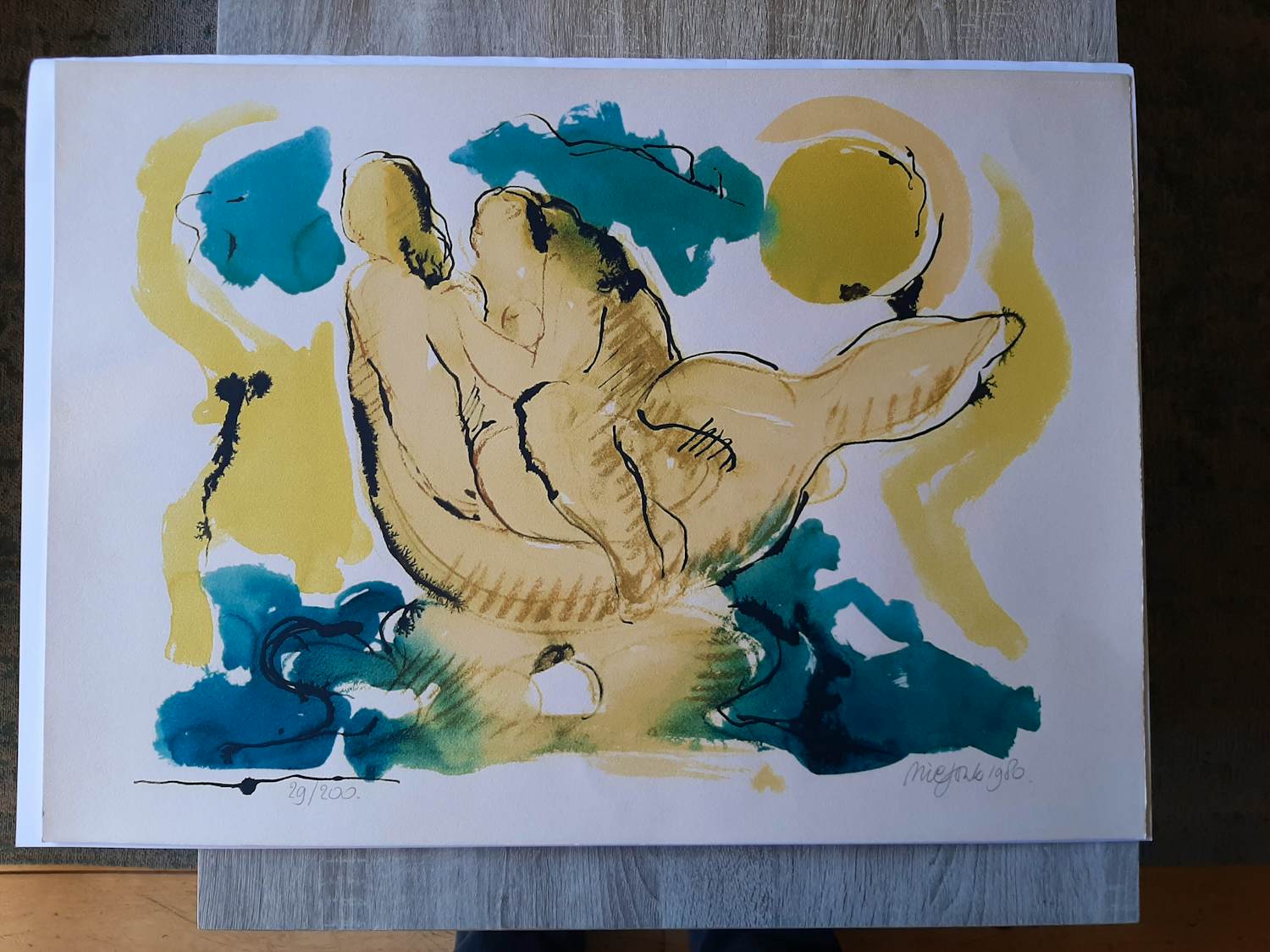 Buy Nic Jonk - Zeefdruk, Geliefden? Bid from 35!