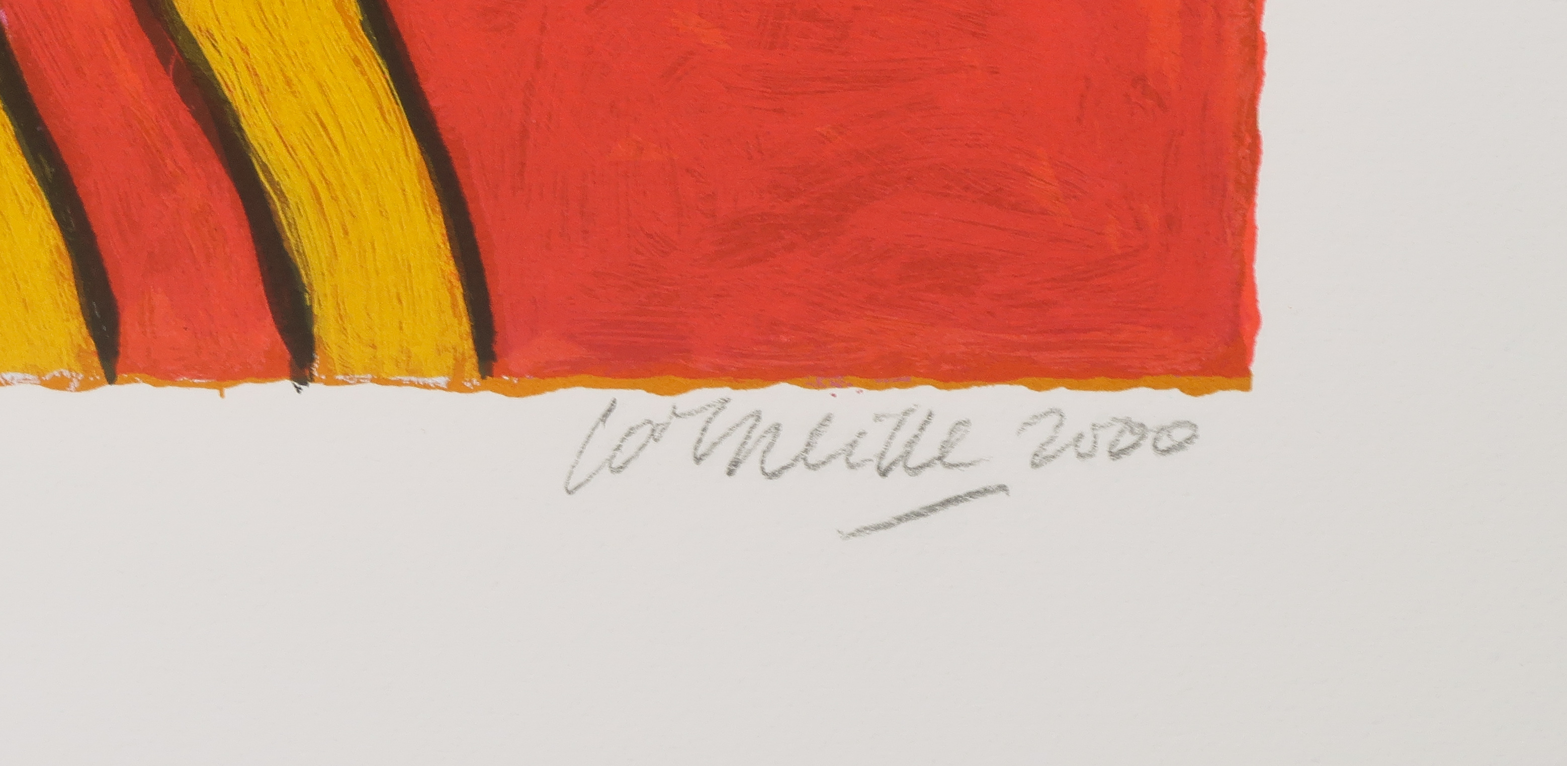 Corneille - Zeefdruk, Oiseau bleu avec chat jaune kopen? Bied vanaf 80!