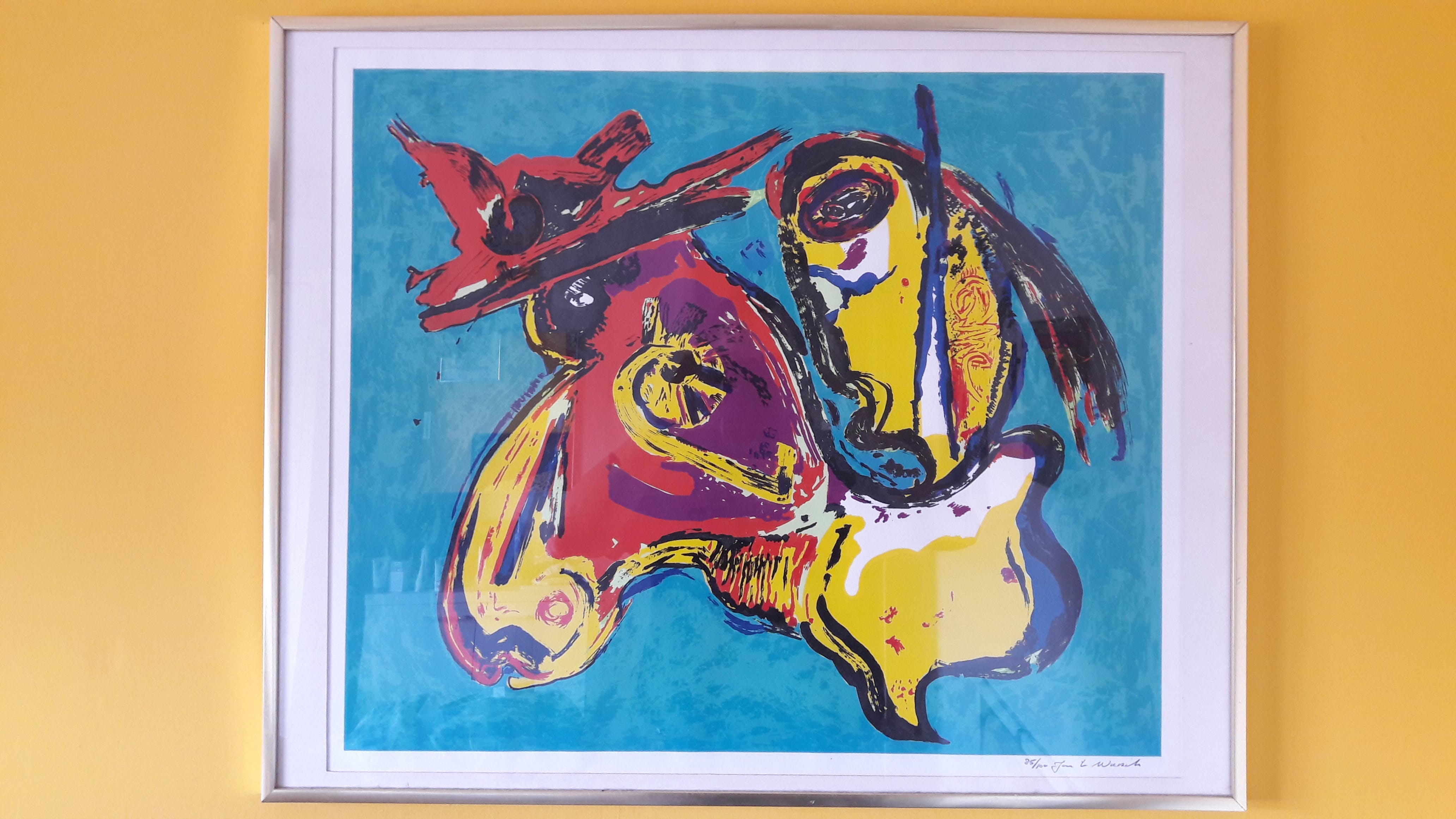 Jan te Wierik - Gesigneerde zeefdruk - Kleine Oplage 100 ex. - Ingelijst !!! verkocht voor € 175!