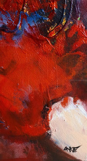 Anke Peddemors - flamenco rood 80x100 kopen? Bied vanaf 75!