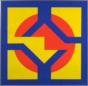 Cyril Lixenberg - Zeefdruk, Zonder titel - Ingelijst kopen? Bied vanaf 70!