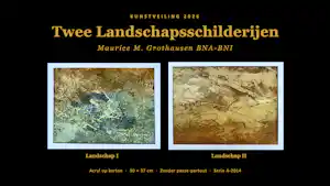 Buy Maurice Grothausen - 2 landschappen schilderijen, zonder passe-partout serie B-2014? Bid from 100!
