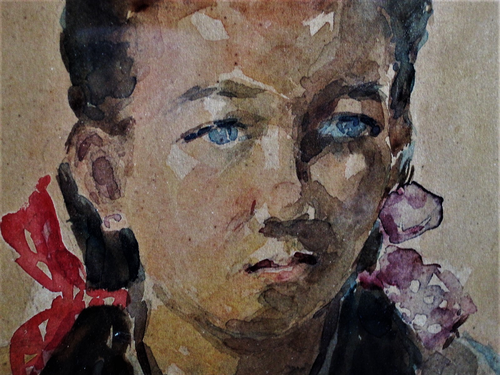 Niet of onleesbaar gesigneerd - Indonesie Java Jakarta 1949 - Portret van jonge vrouw" gesigneerd kopen? Bied vanaf 1!